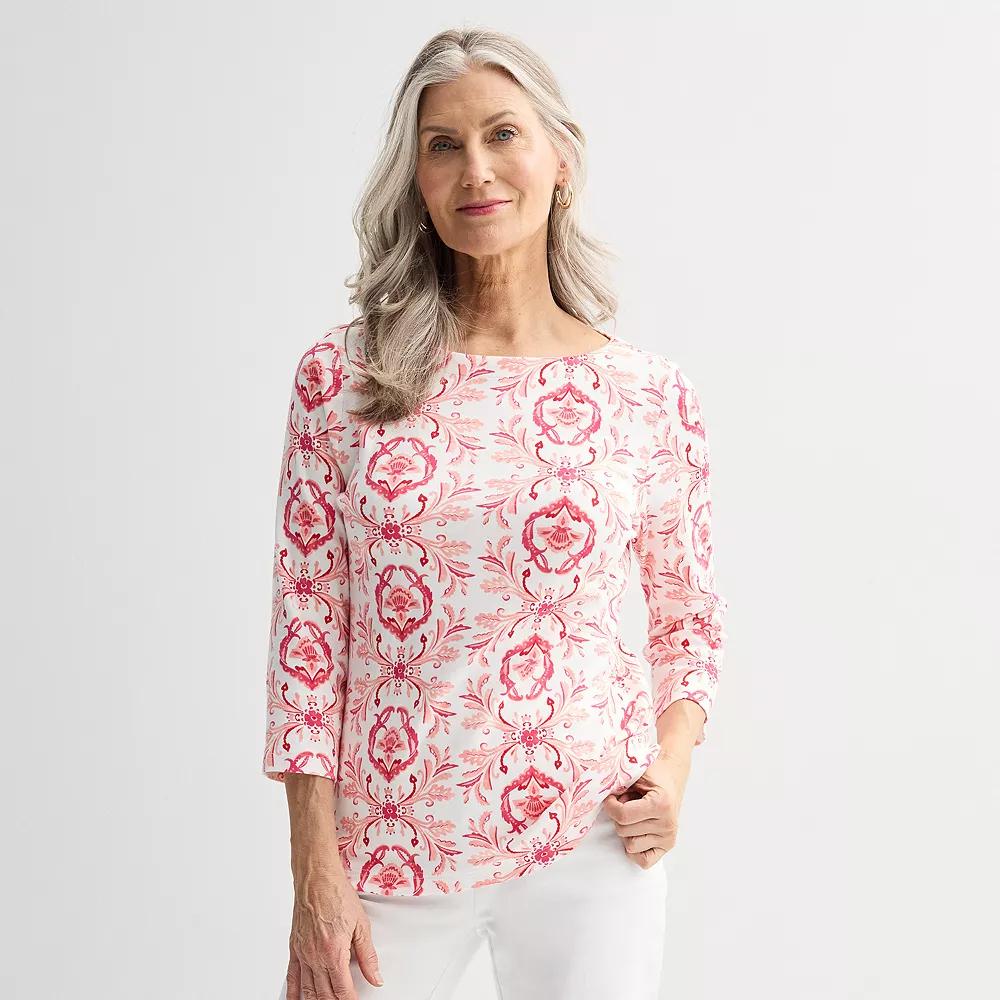 Women's Croft & Barrow® Boatneck Top,  Product Image