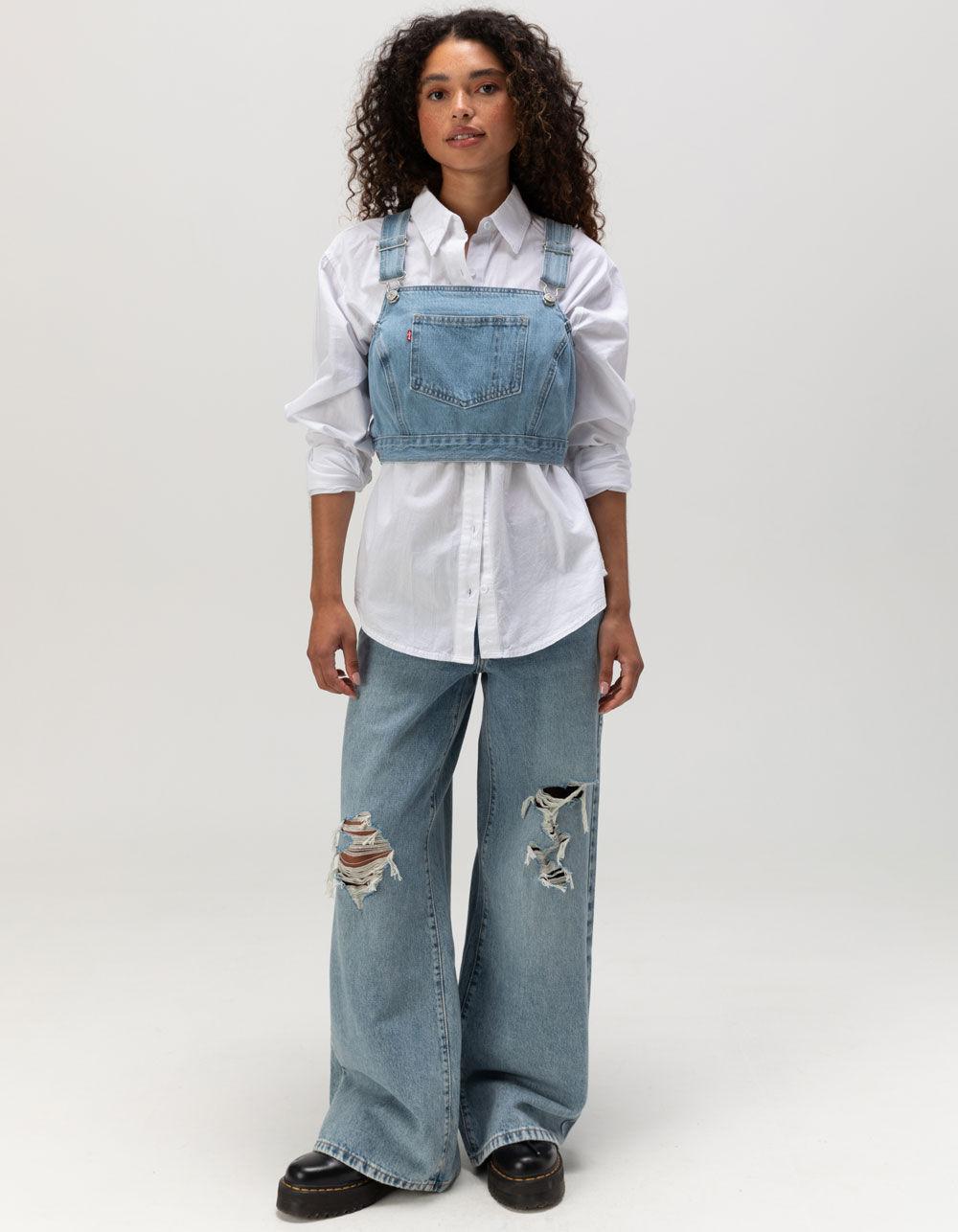 LEVI'S Shellsea Womens Overall Top - LIGHT WASH Product Image