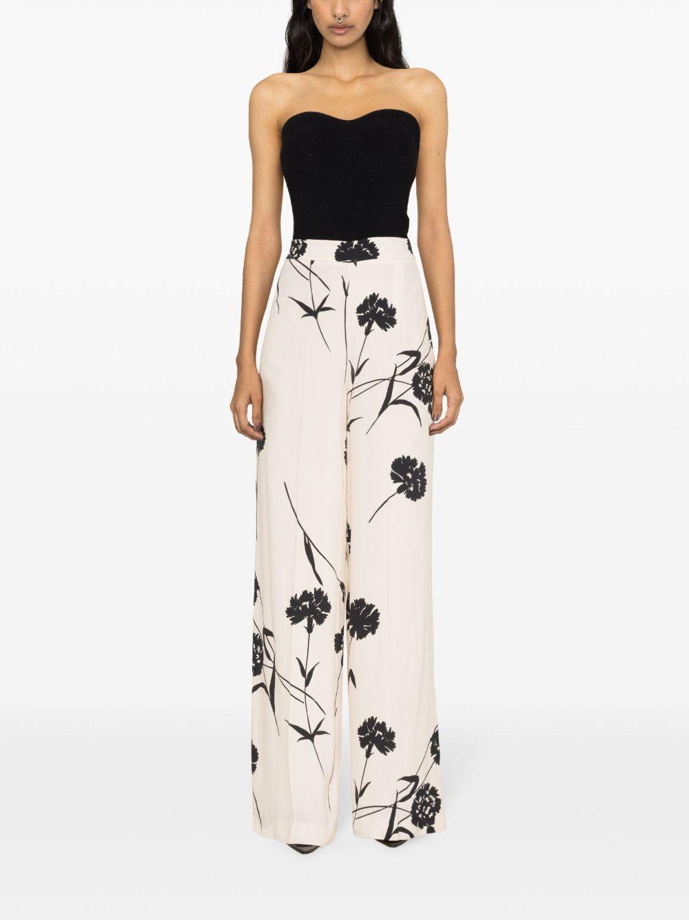 floral-print wide-leg trousers Product Image