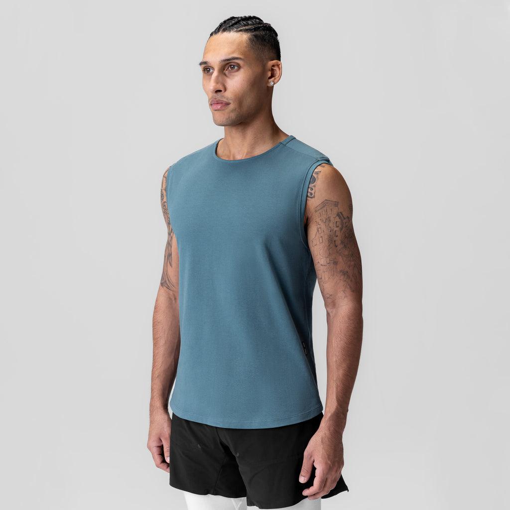 1060. Creora® Cotton Modal Cutoff Tank - Storm Product Image