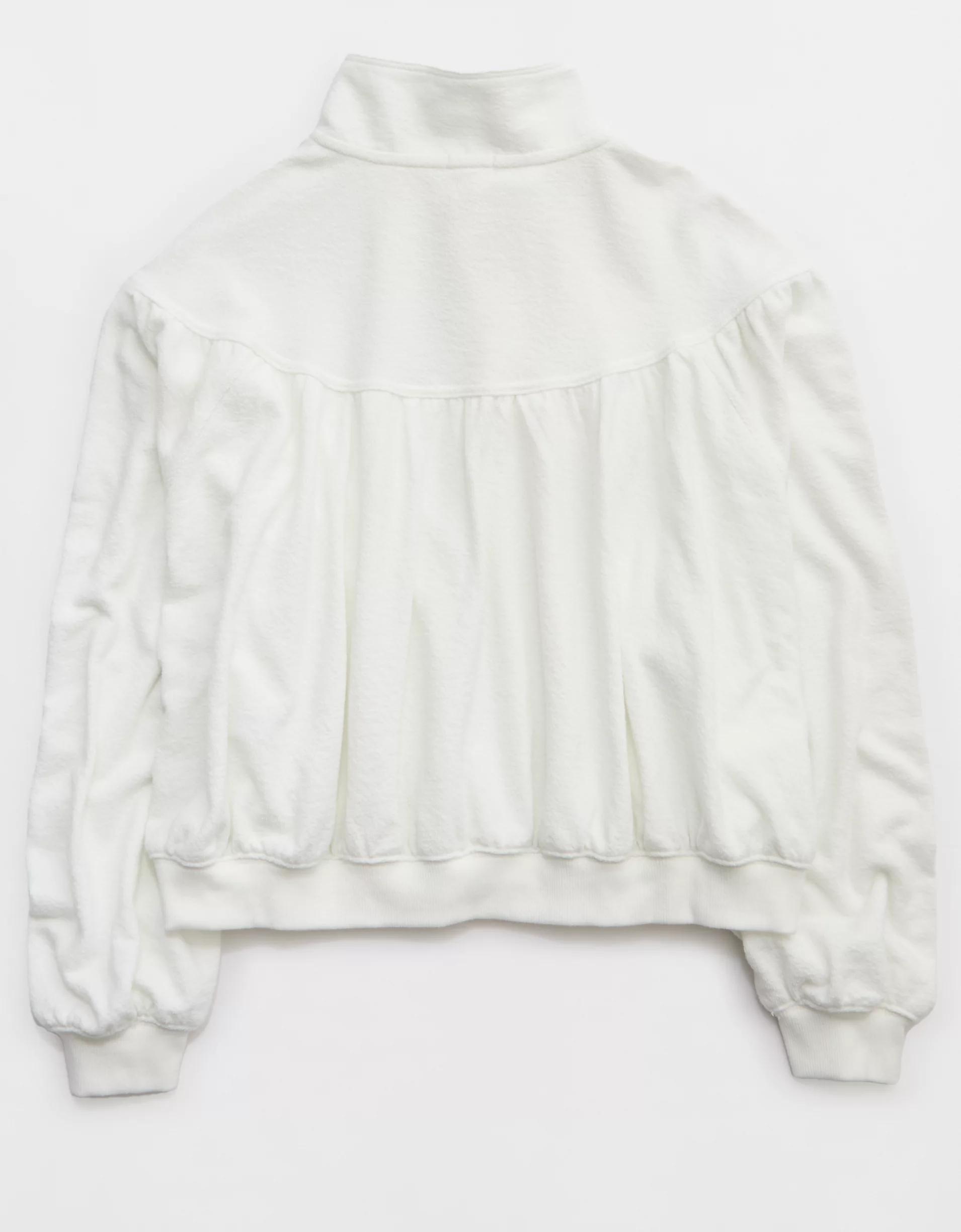 Aerie Soft Life Button Sweatshirt Product Image