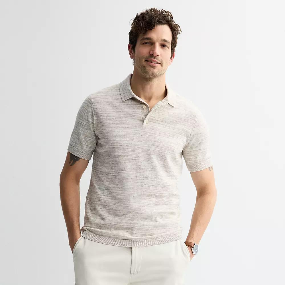 Men's Sonoma Goods For Life® Short Sleeve Sweater Polo,  Product Image