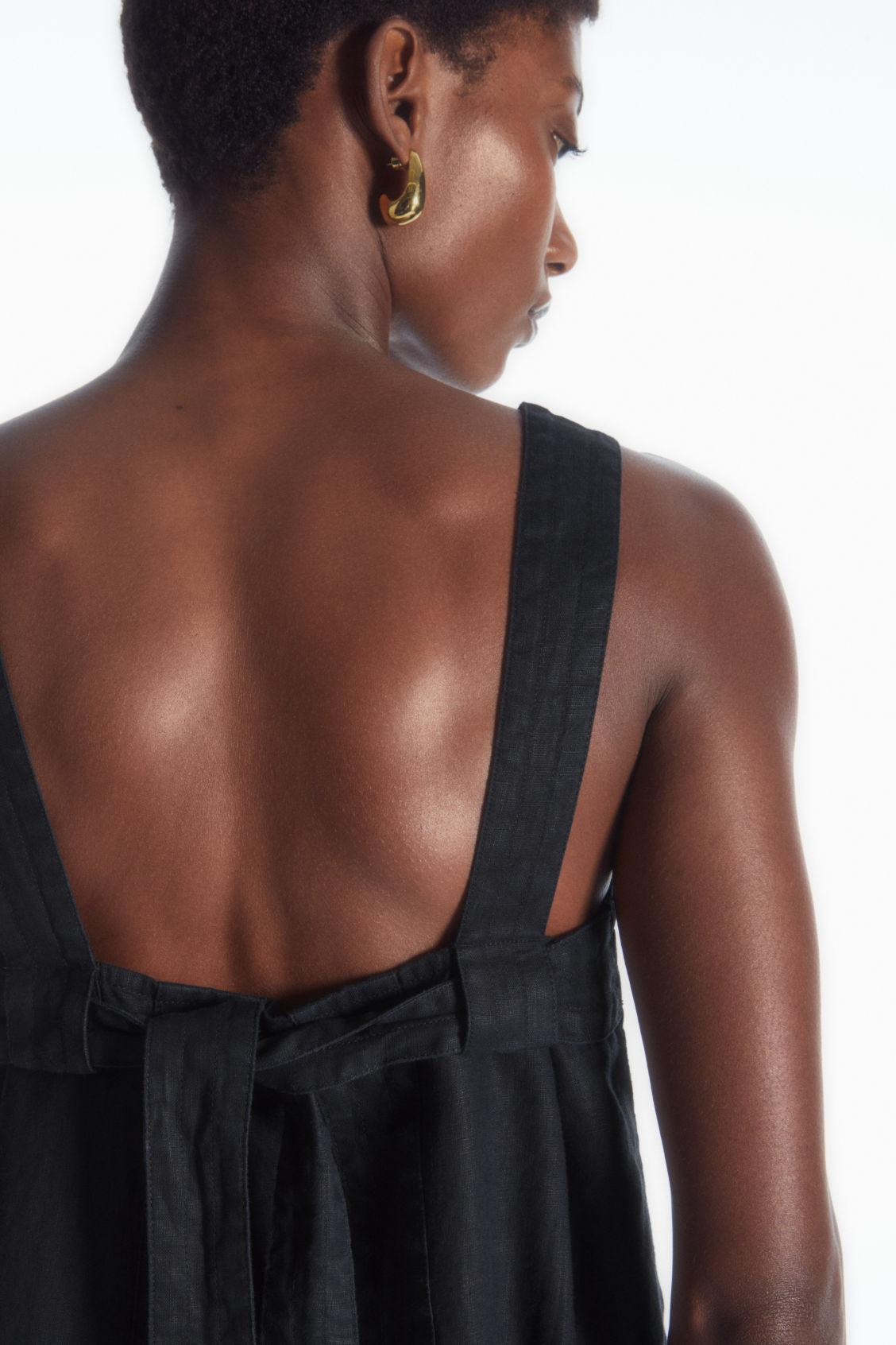 TIE-BACK LINEN TOP Product Image