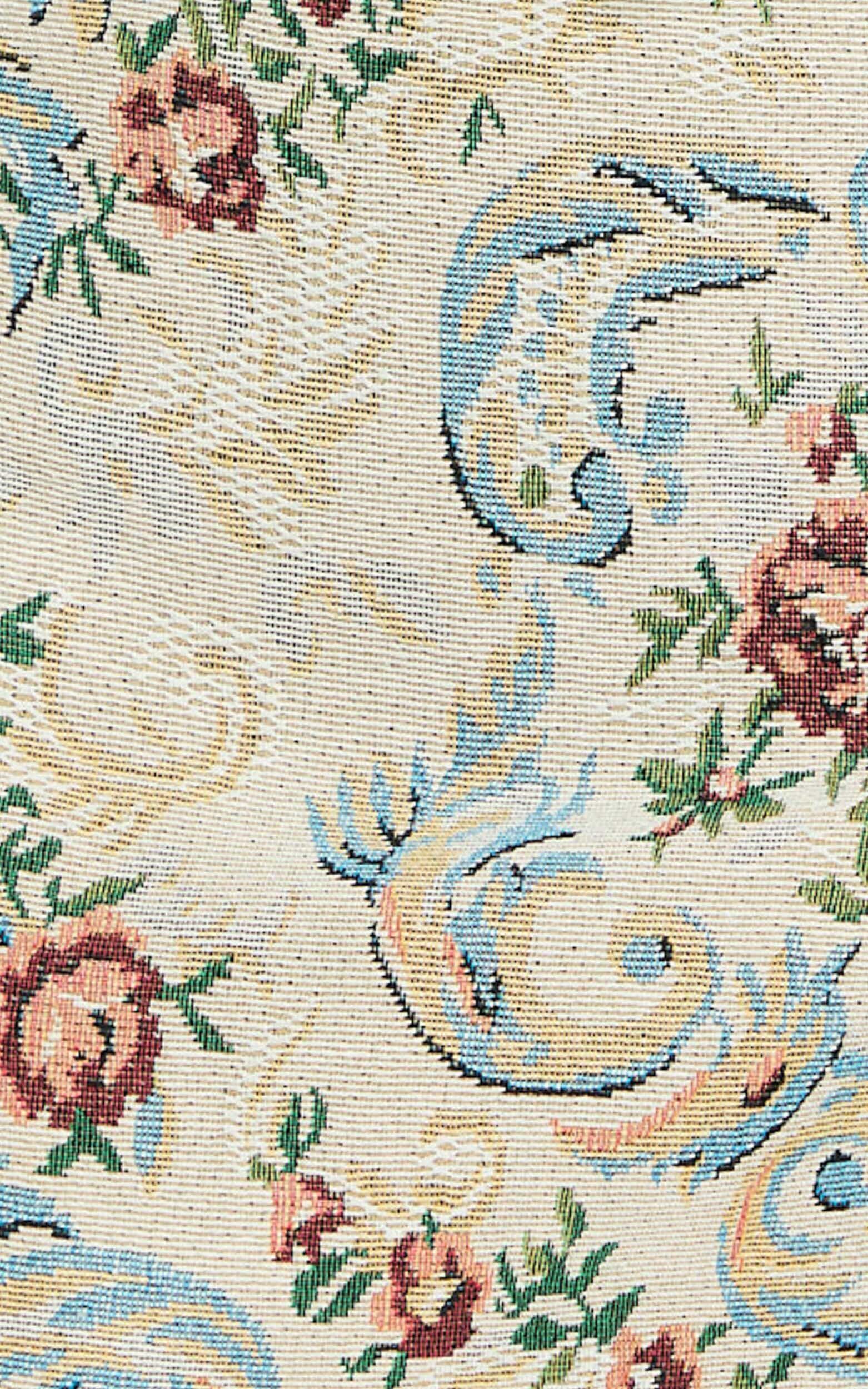 Aubrey Two Piece Set - Strapless Jacquard Corset Top And Mini Skirt in Cream Product Image