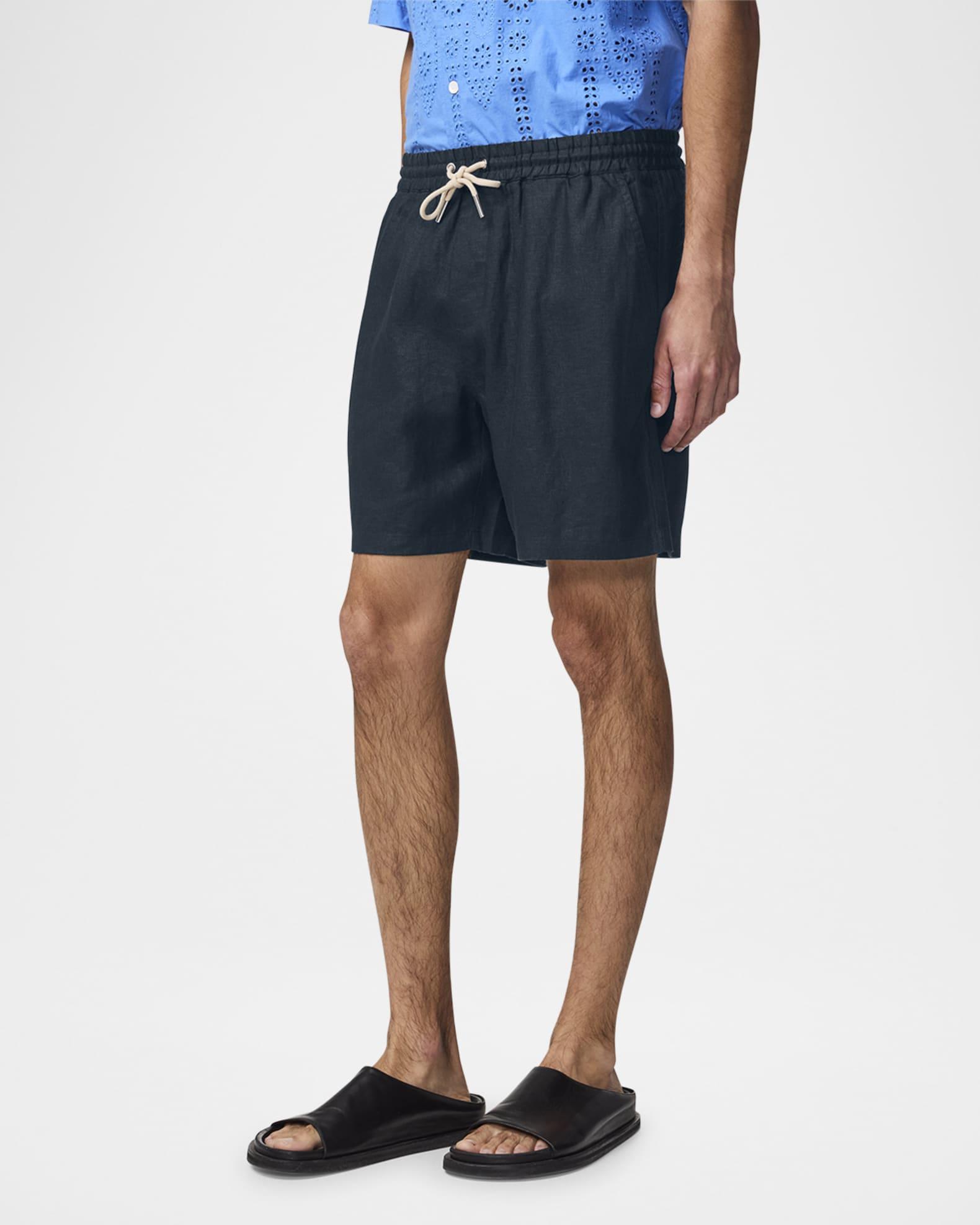 Men's Gregor Drawstring Linen Shorts  Product Image