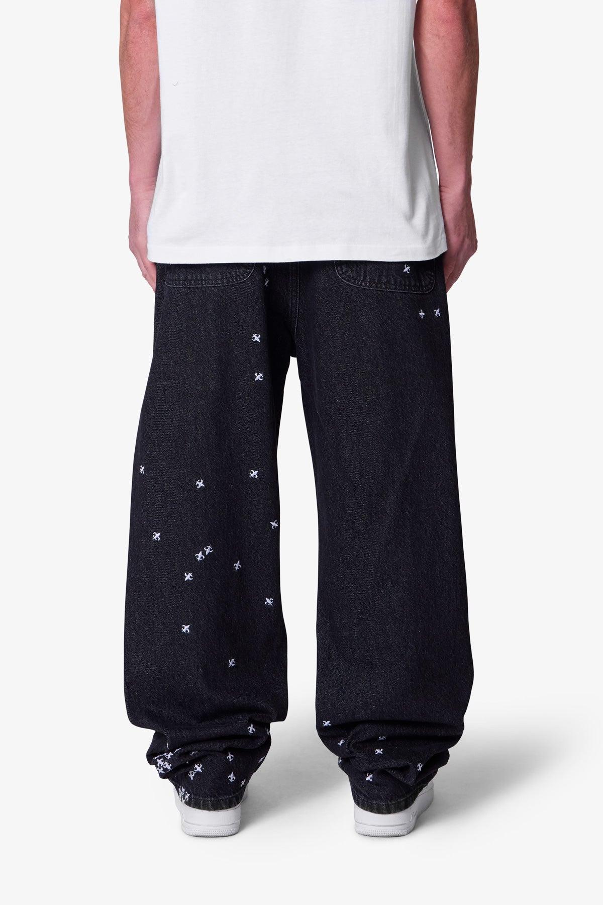 Ultra Baggy Le Fleur Denim - Black Product Image