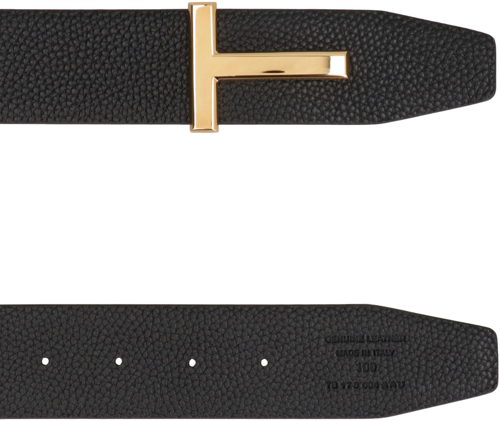 TOM FORD Brown Leather Belt Product Image