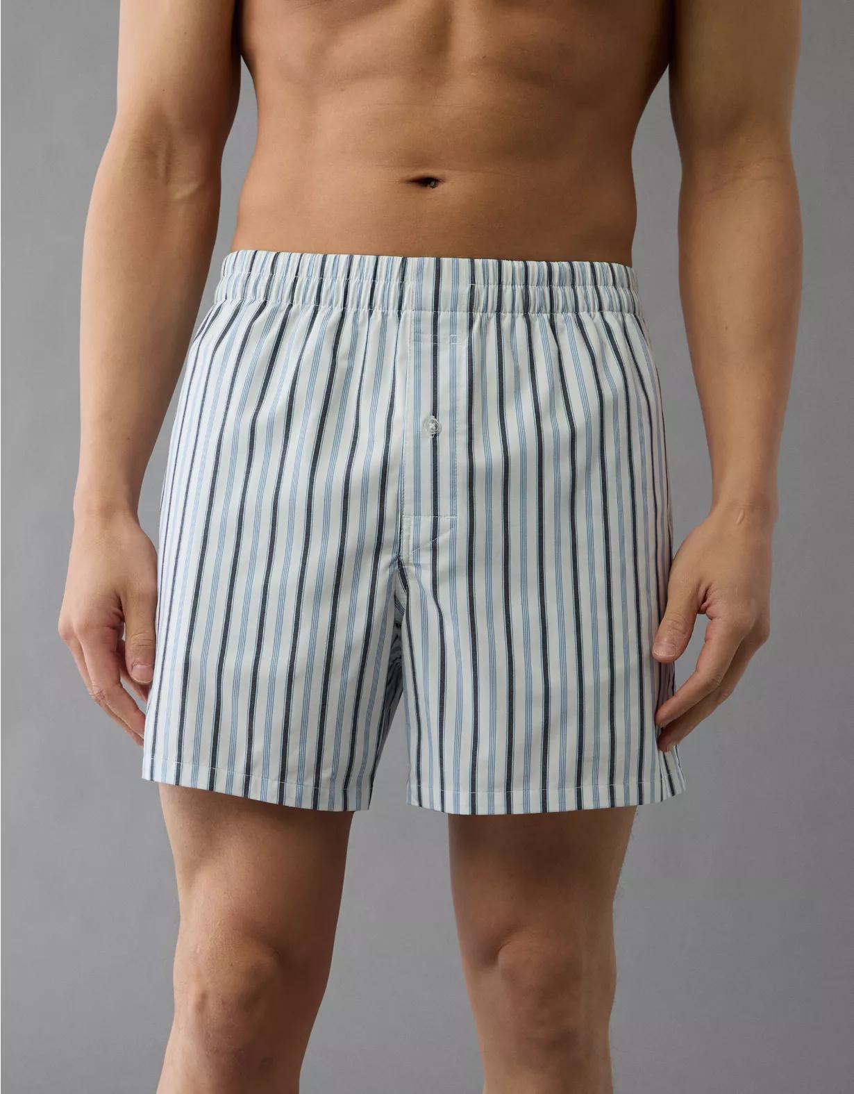 AEO Men's Striped Poplin Pocket Boxer Short Product Image