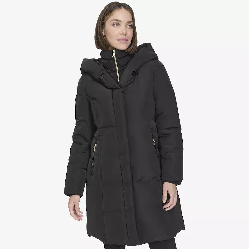Womens Andrew Marc Shawl Hood Duvet Puffer Product Image