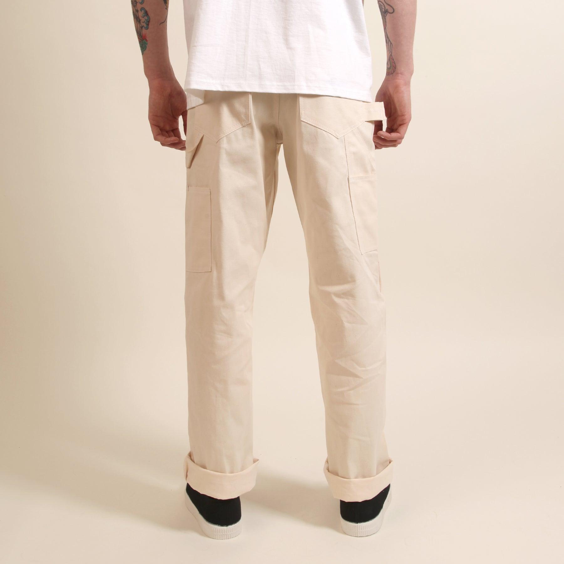Ace Drop Cloth Tradesman Carpenter Pants - Natural Product Image
