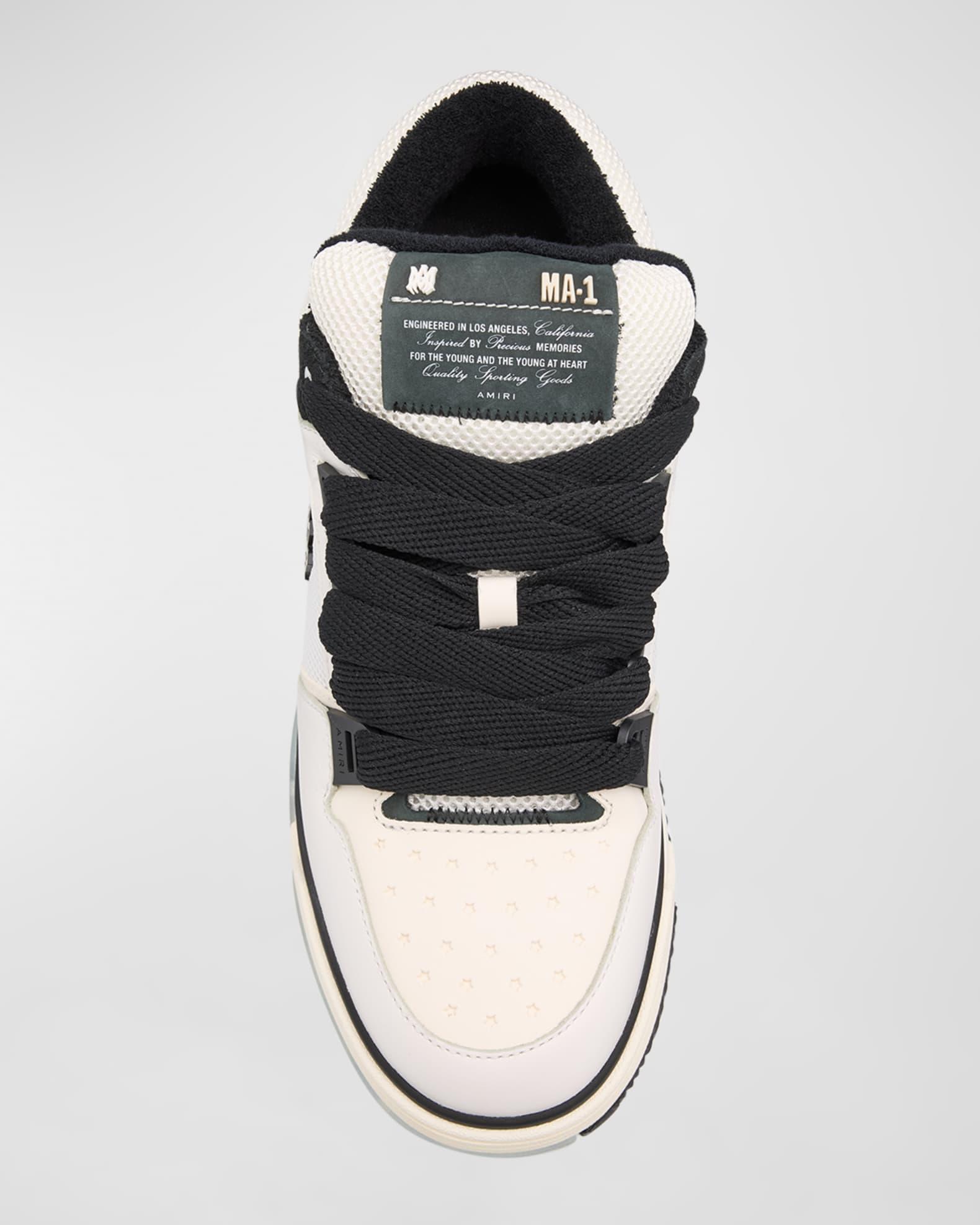 Men's MA-1 Leather & Mesh Low-Top Sneakers  Product Image