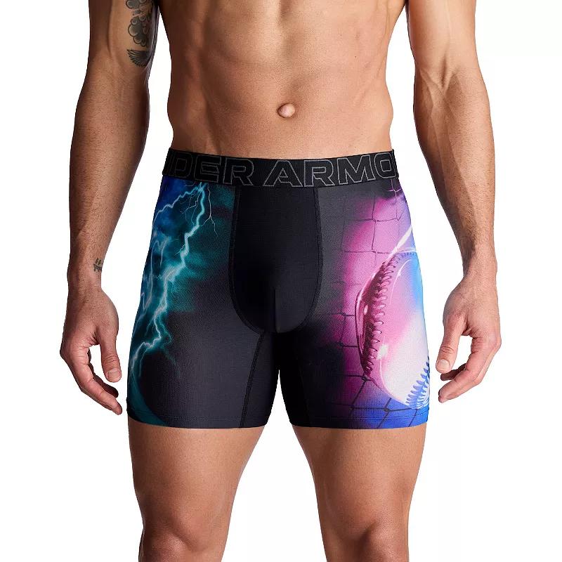 Men's Under Armour 6-in. Performance Tech Mesh Graphic Boxer Brief,  Product Image