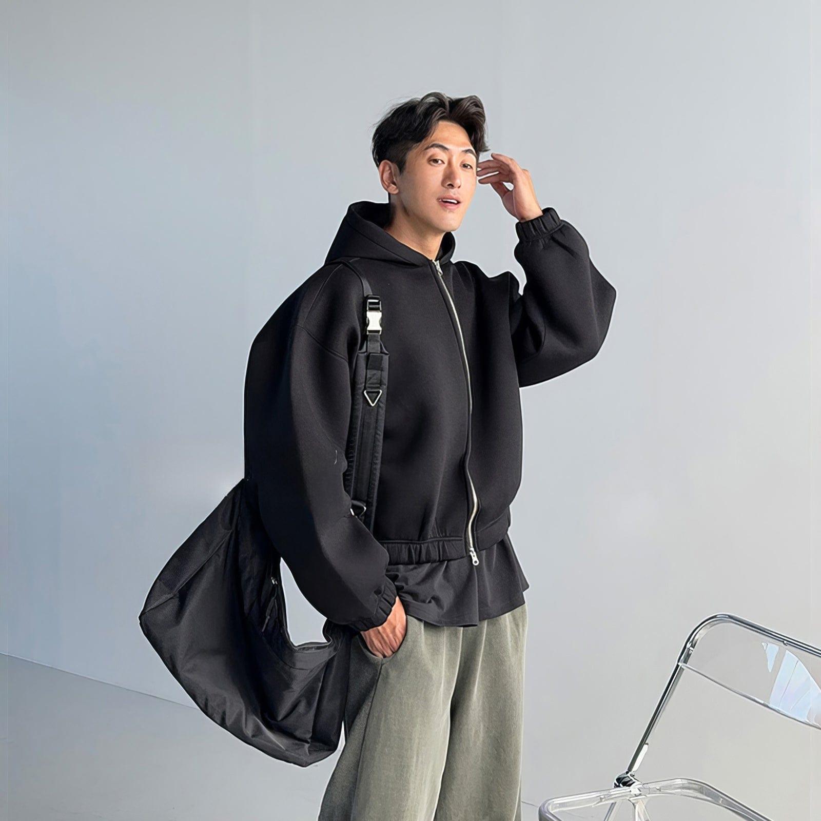 RT No. 12565 STRAIGHT ZIP-UP HOODIE Product Image