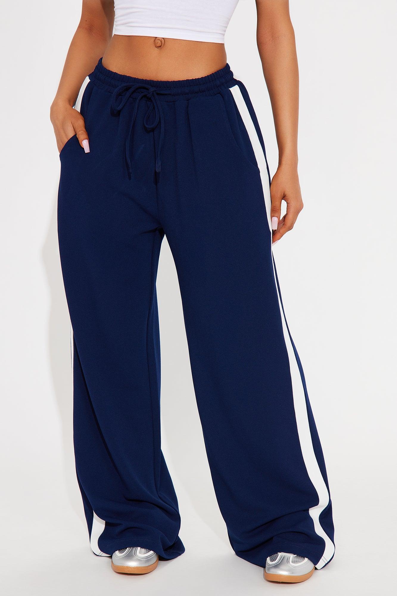 Point Of View Track Trouser Pant - Navy Product Image