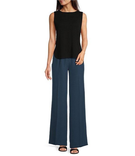 Donna Karan Boat Neck Sleeveless Top Product Image