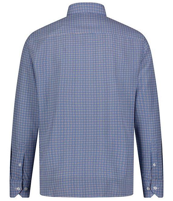 Visconti Big & Tall Check Print Stretch Long Sleeve Woven Shirt Product Image