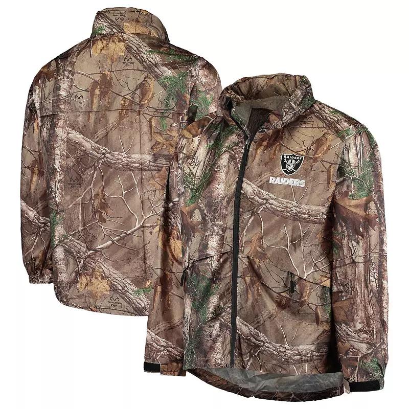 Men's Dunbrooke Realtree Camo Las Vegas Raiders Circle Sportsman Waterproof Packable Full-Zip Jacket, Size: Medium, Lvr Green Product Image