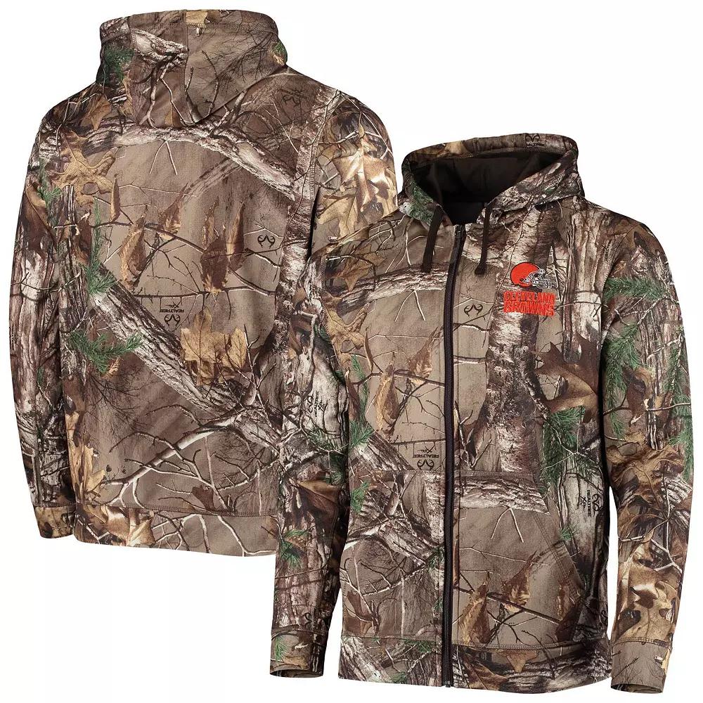 Men's Dunbrooke Realtree Camo Cleveland Browns Trophy Tech Fleece Full-Zip Hoodie,  Product Image