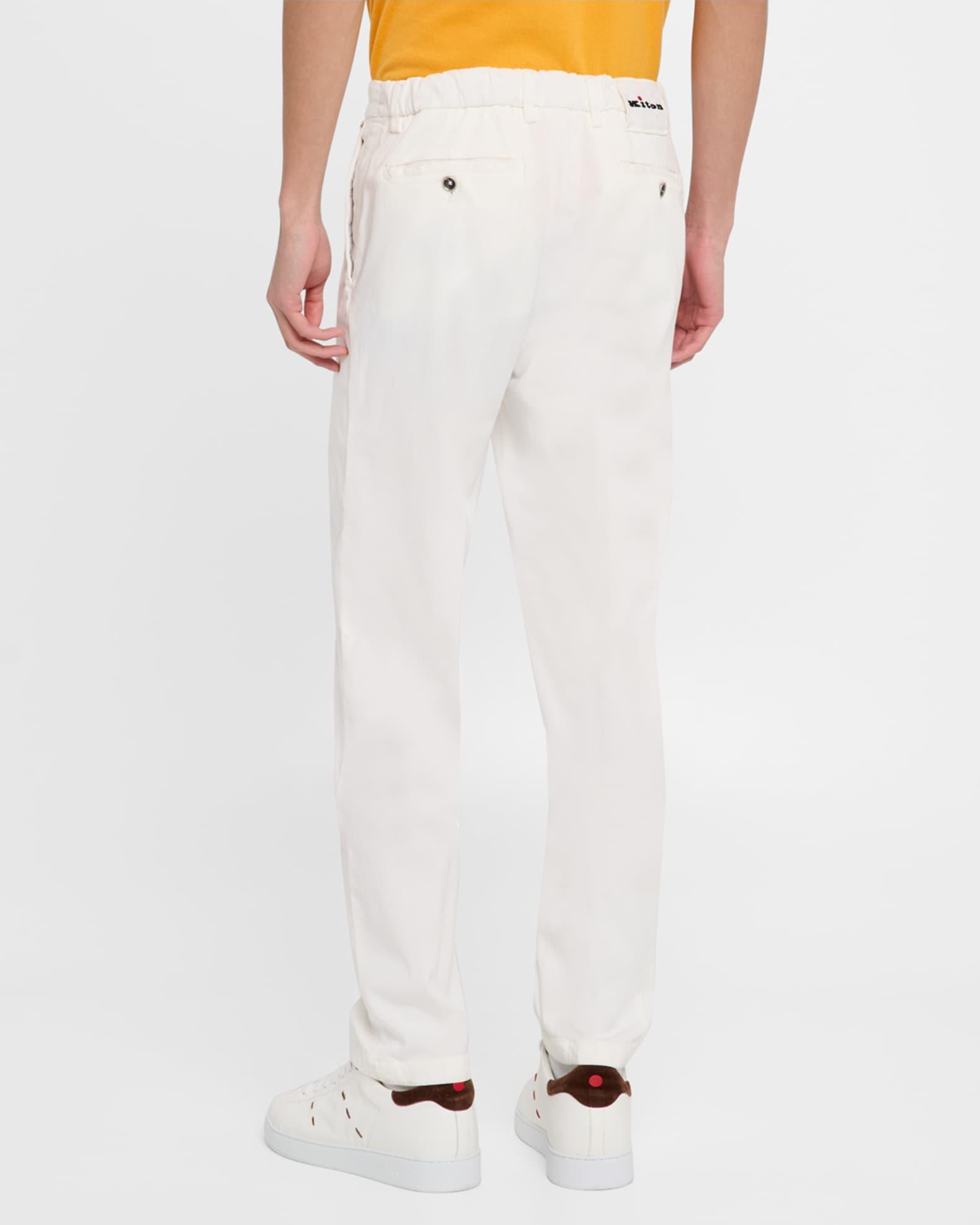 Men's Stretch Waistband Flat-Front Trousers Product Image