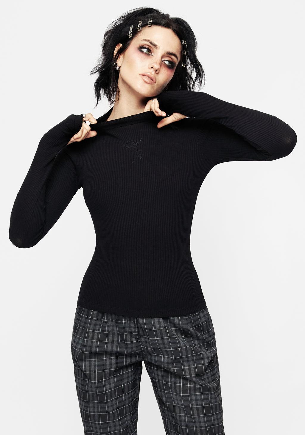 Adonia High Neck Ribbed Top Product Image