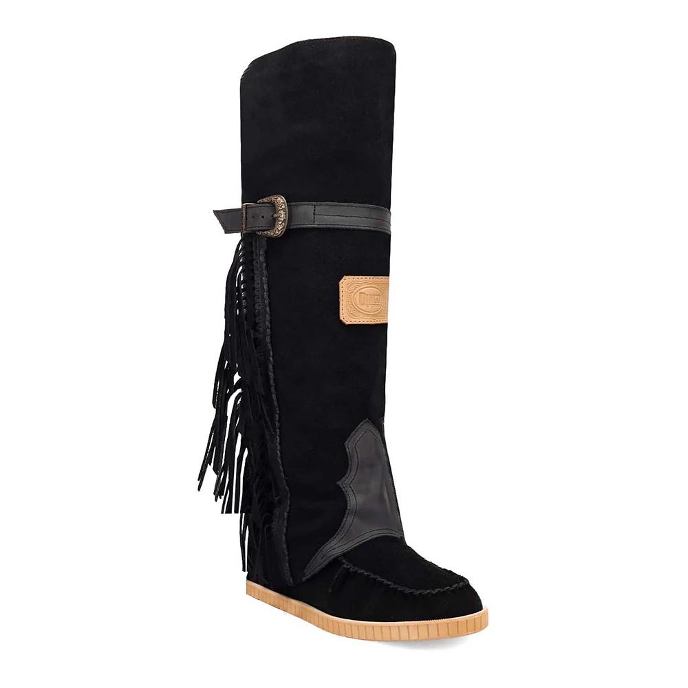 Dingo Lakota Women's Leather Boots, Size: 9, Black Product Image