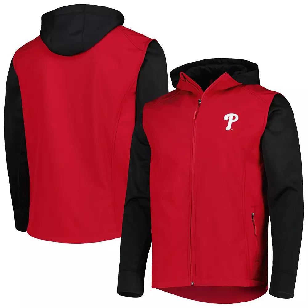 Men's Dunbrooke Red/Black Philadelphia Phillies Alpha Full-Zip Jacket, Size: Small Product Image