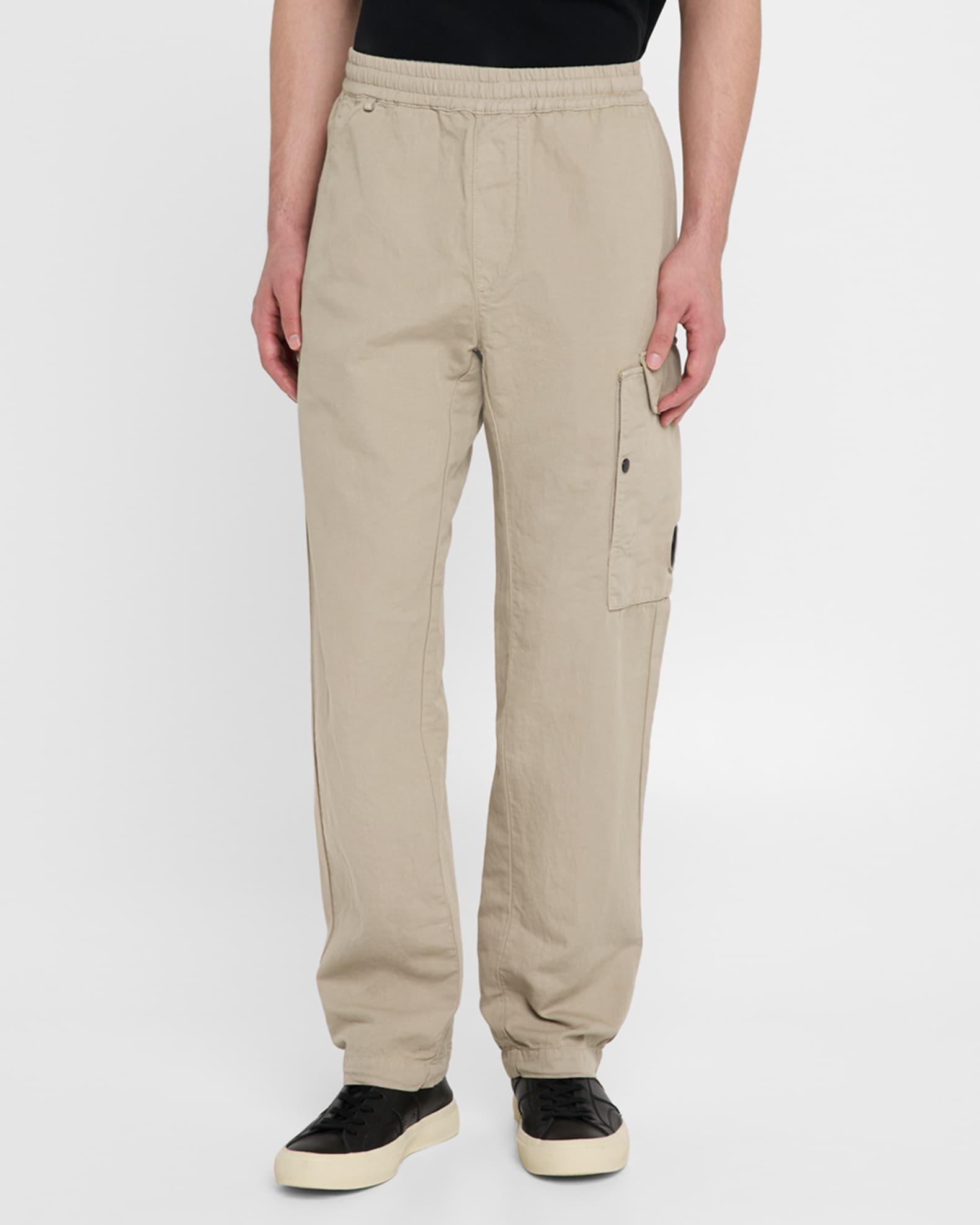 Men's Cotton-Linen Cargo Pants Product Image