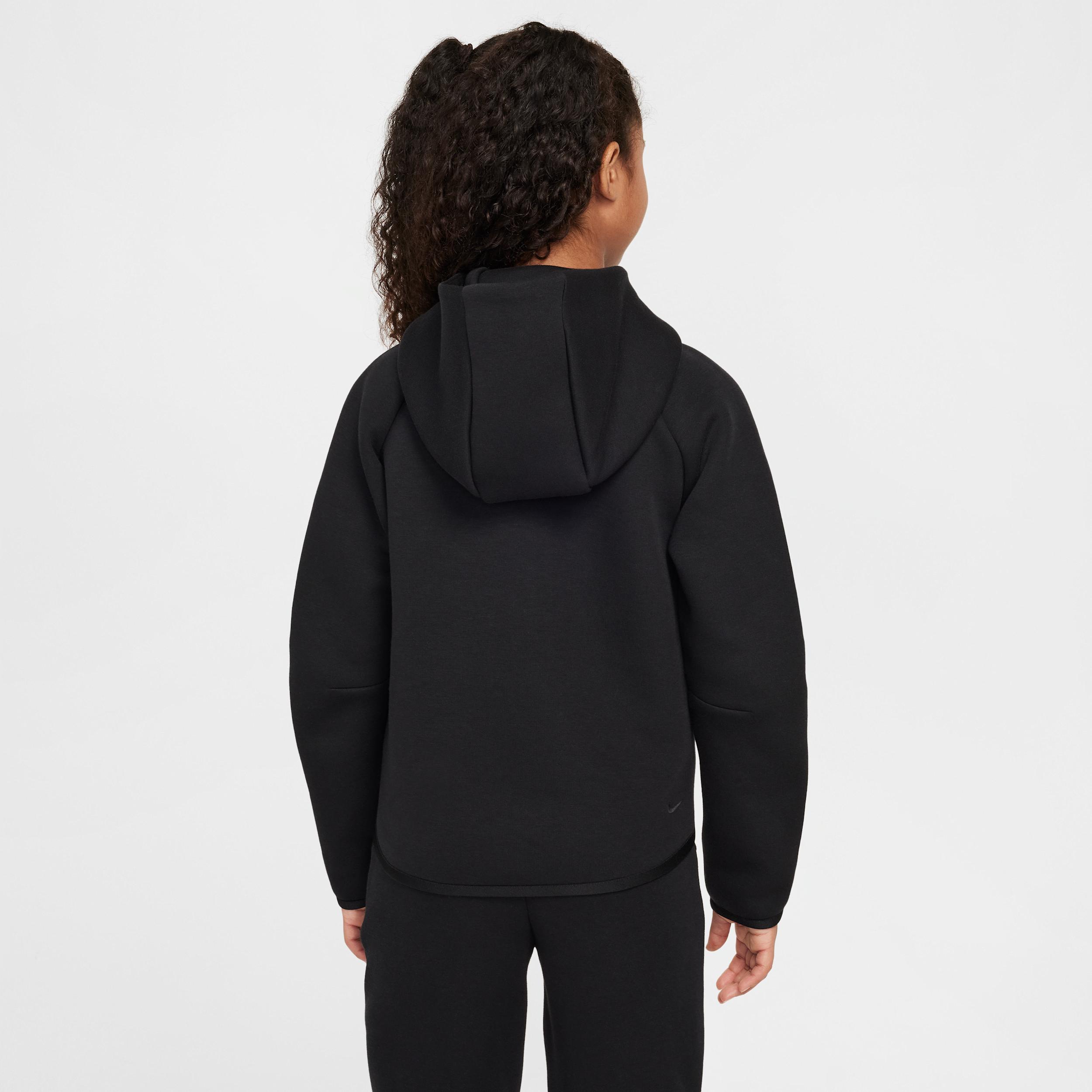 Unisex Nike Sportswear Tech Fleece Girls Full-Zip Hoodie | HV8695-010 Product Image