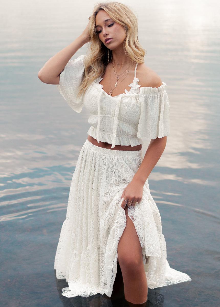 Selah Sweater in Ecru Female Product Image