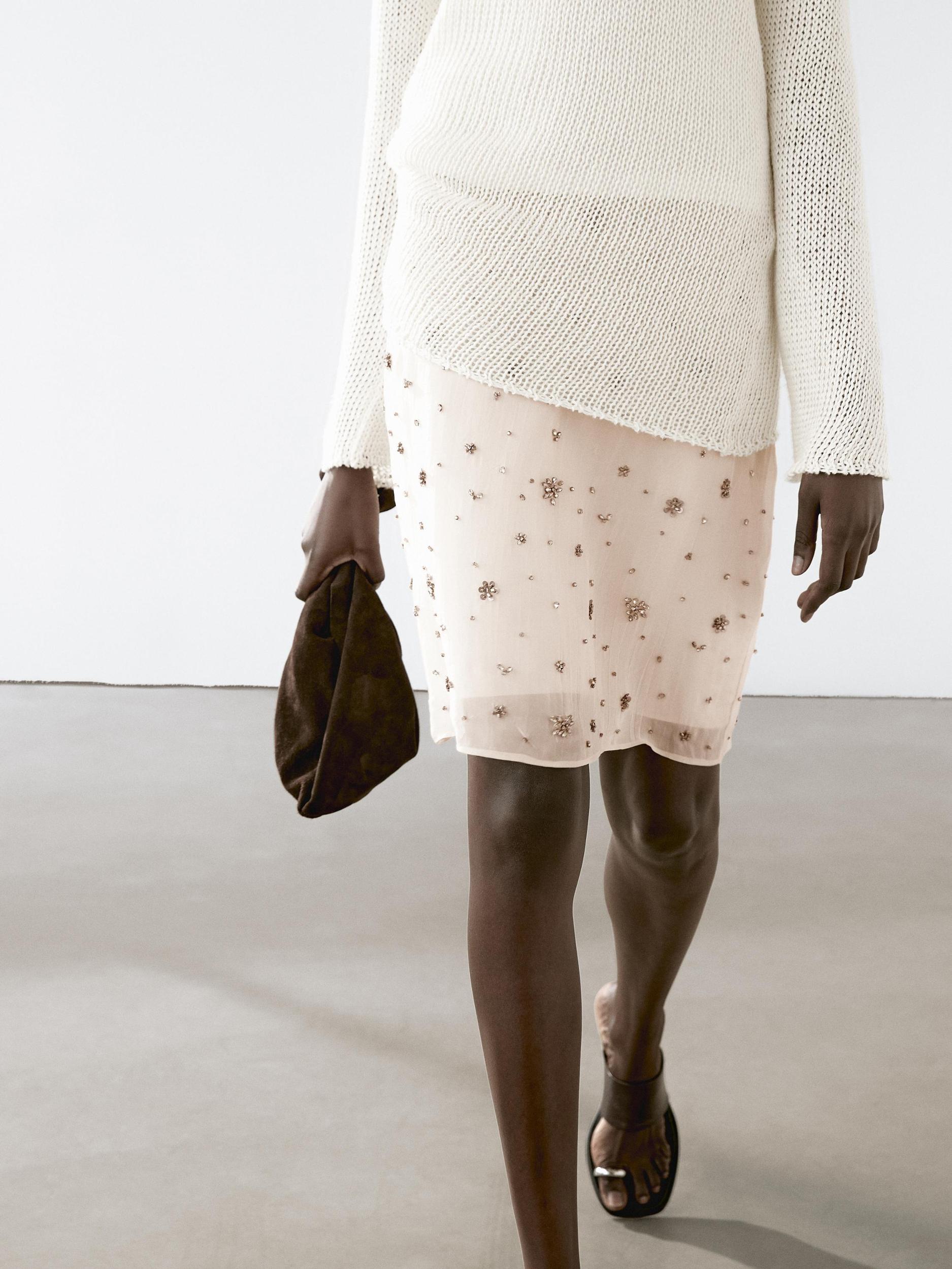 Rhinestone mini skirt Product Image