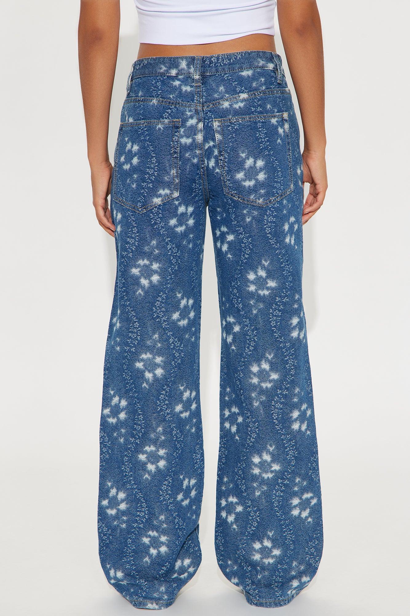 Kaleidoscope Dreams Straight Leg Jeans - Medium Wash Female Product Image