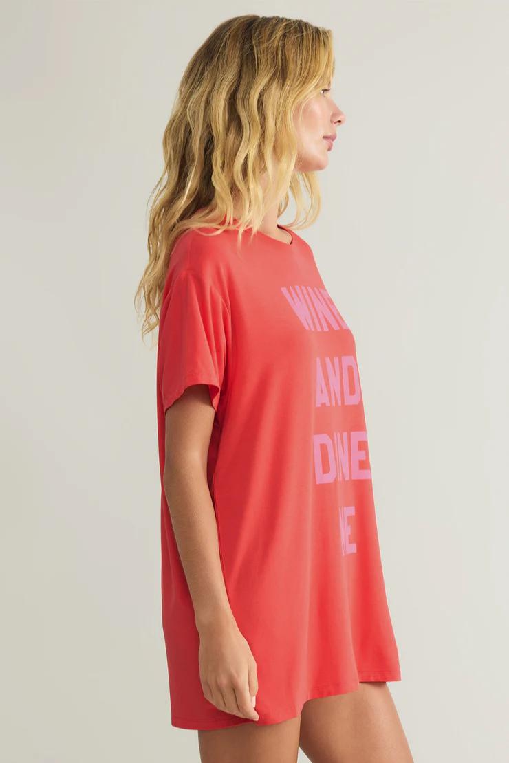 Wine & Dine Night Shirt Product Image