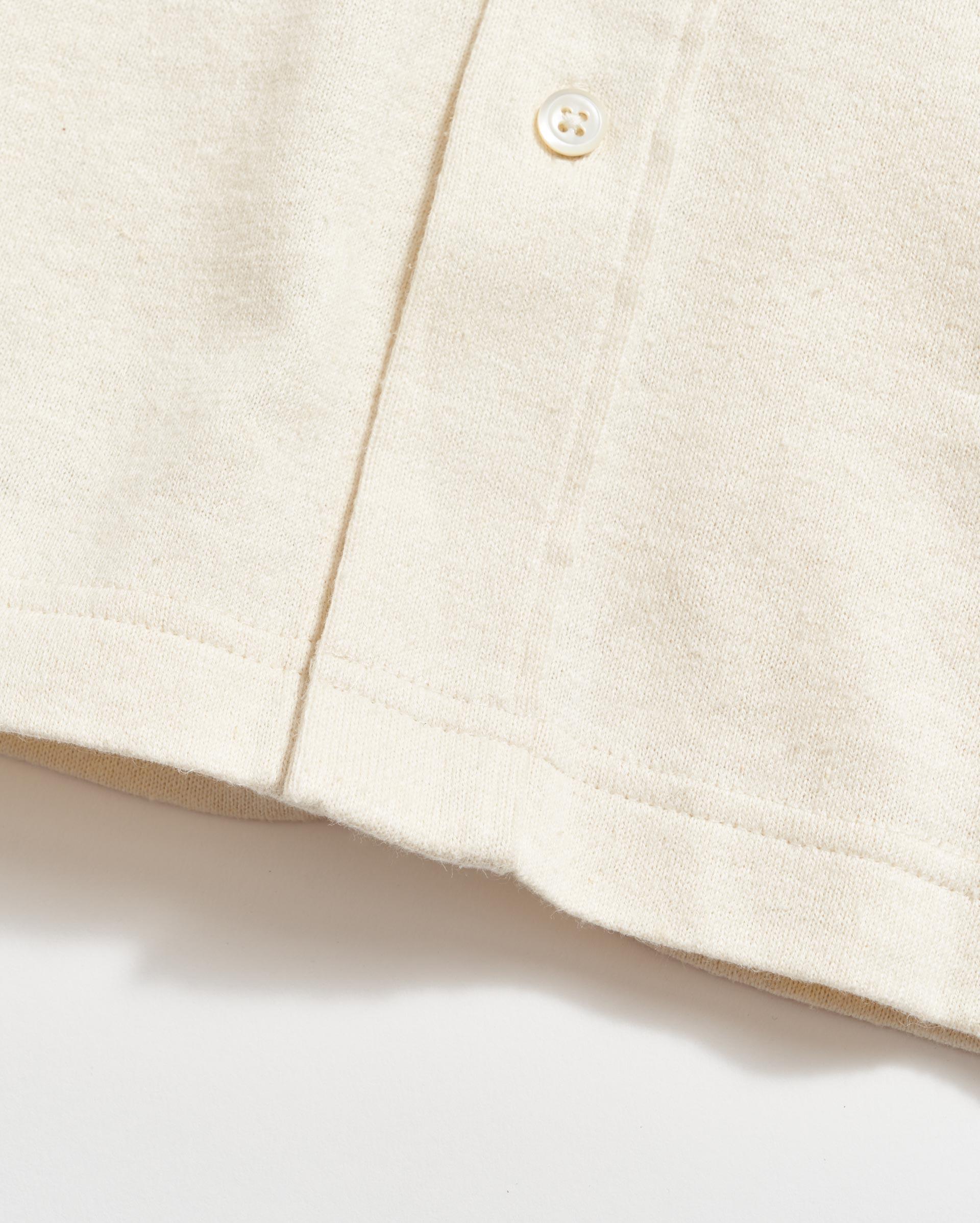 Short Sleeve Hemp Cotton Knit Shirt -  Product Image