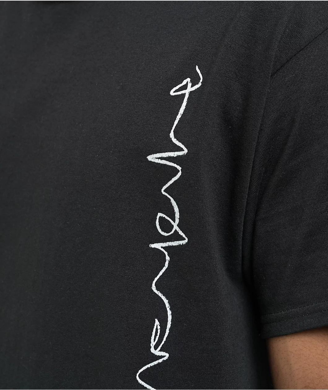 POETICCOLLECTIVE Crayon Black T-Shirt Product Image