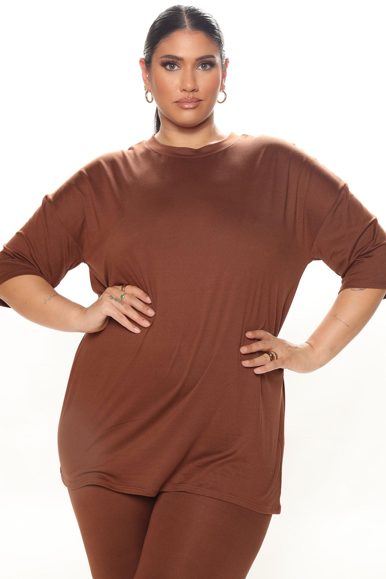 Weekend Vibes Legging Set - Brown Product Image