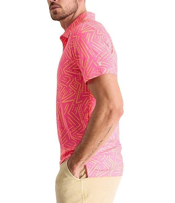 Chubbies Dancing Geo Short Sleeve Printed Peformance Polo Shirt Product Image