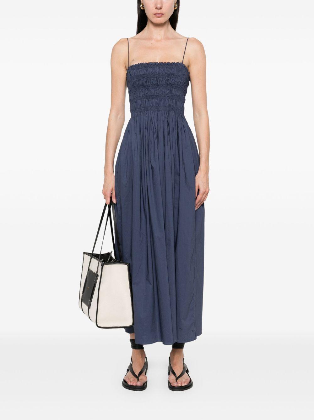 shirred-bodice midi dress Product Image