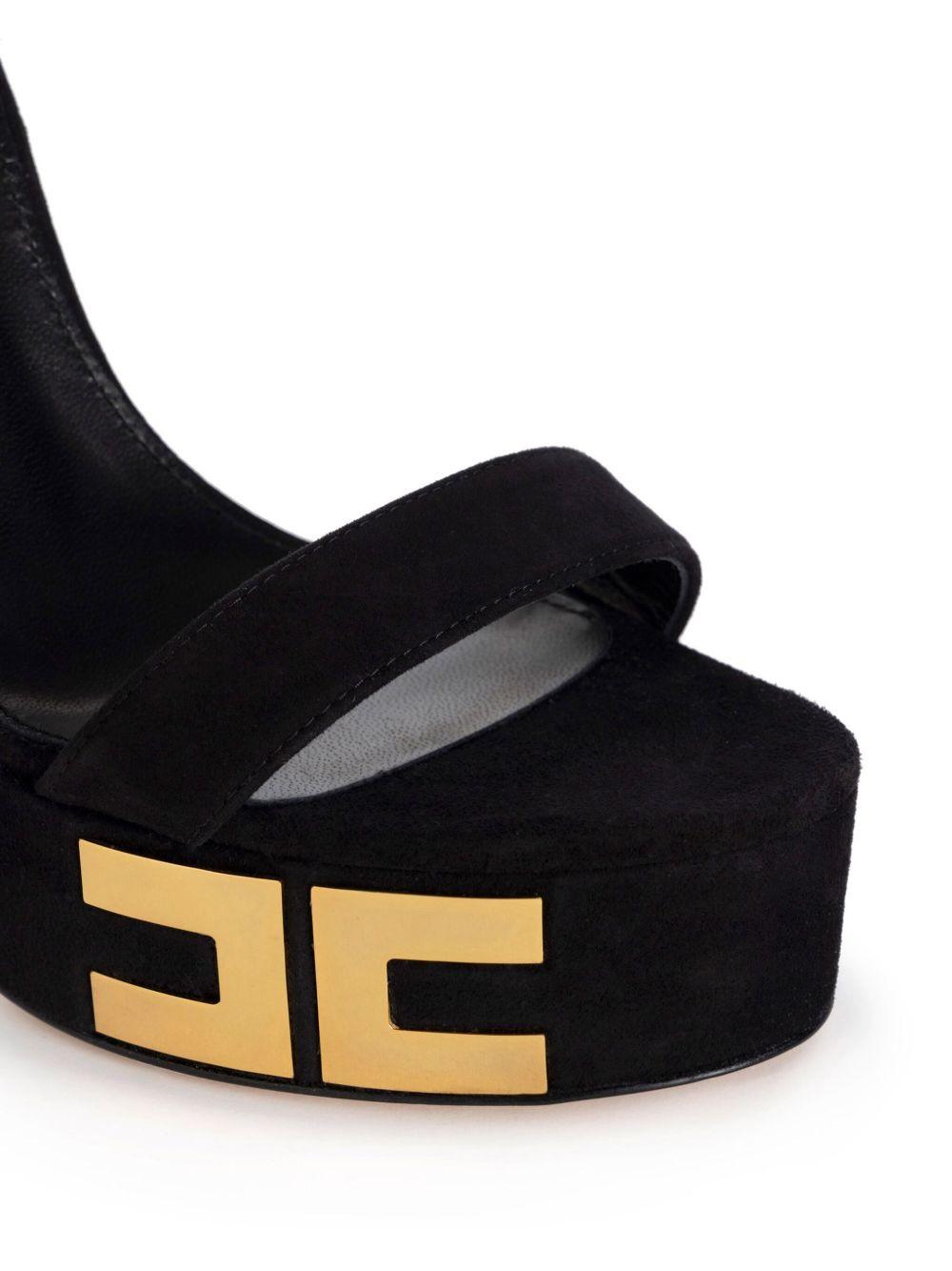 135mm logo-appliqué suede sandals  Product Image