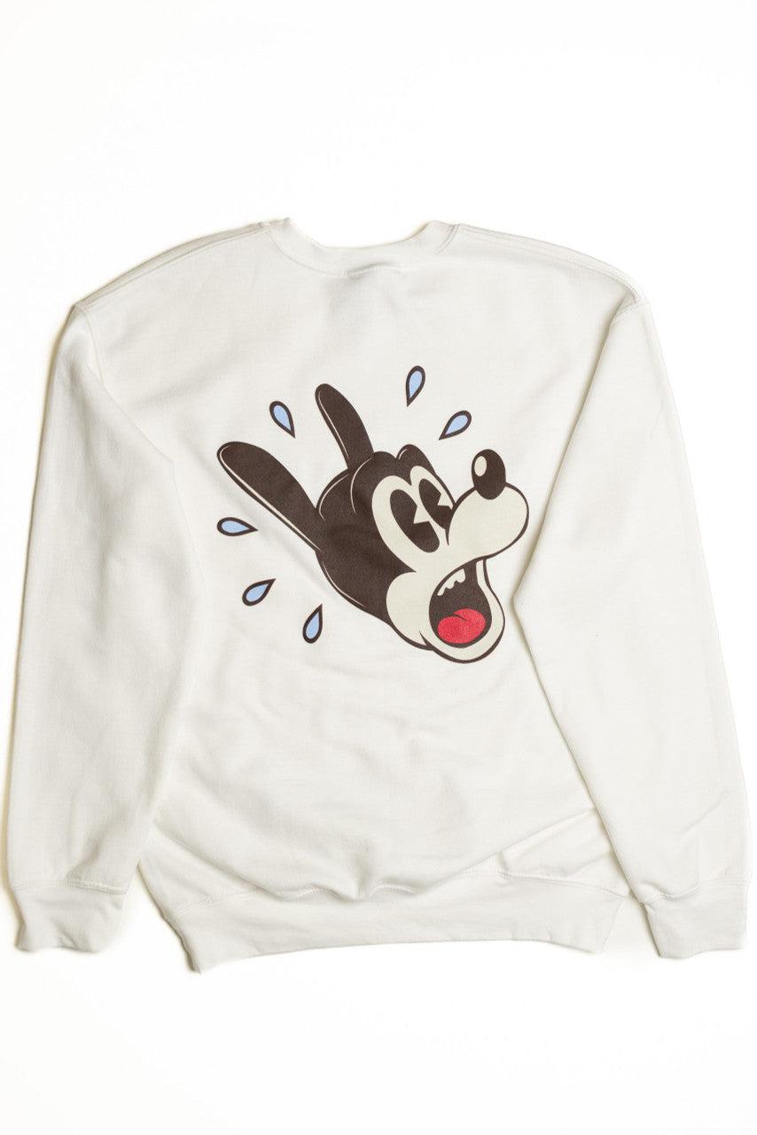 Surprised Cartoon Dog Sweatshirt Product Image