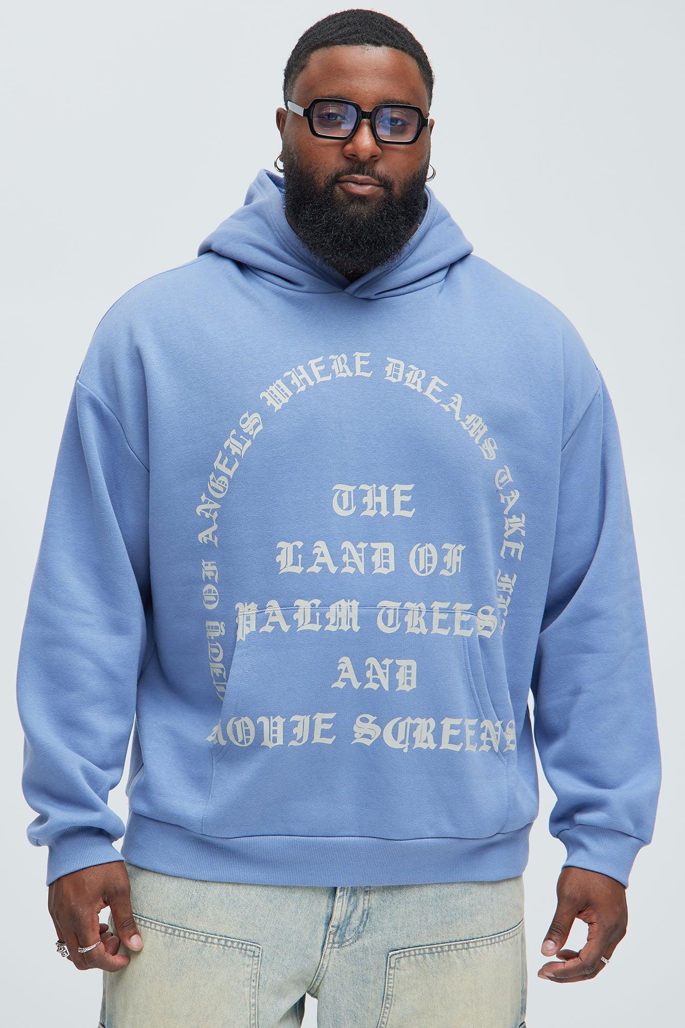 LA Scenes Hoodie - Slate Blue Product Image