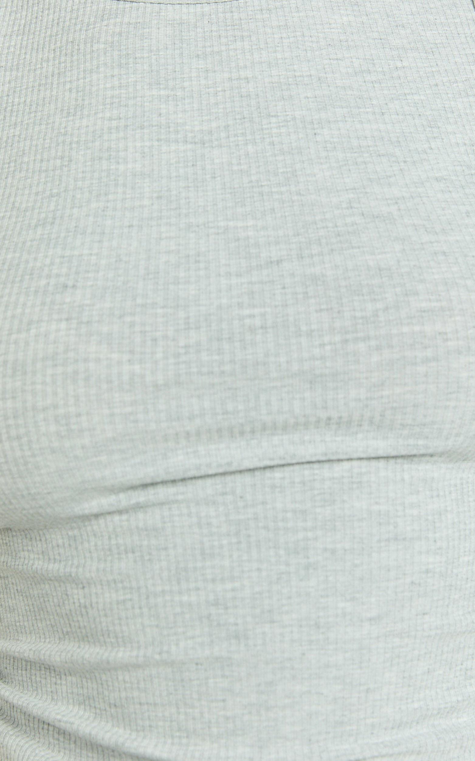 Can't You Tell Top - Ribbed Tank Top in Grey Product Image