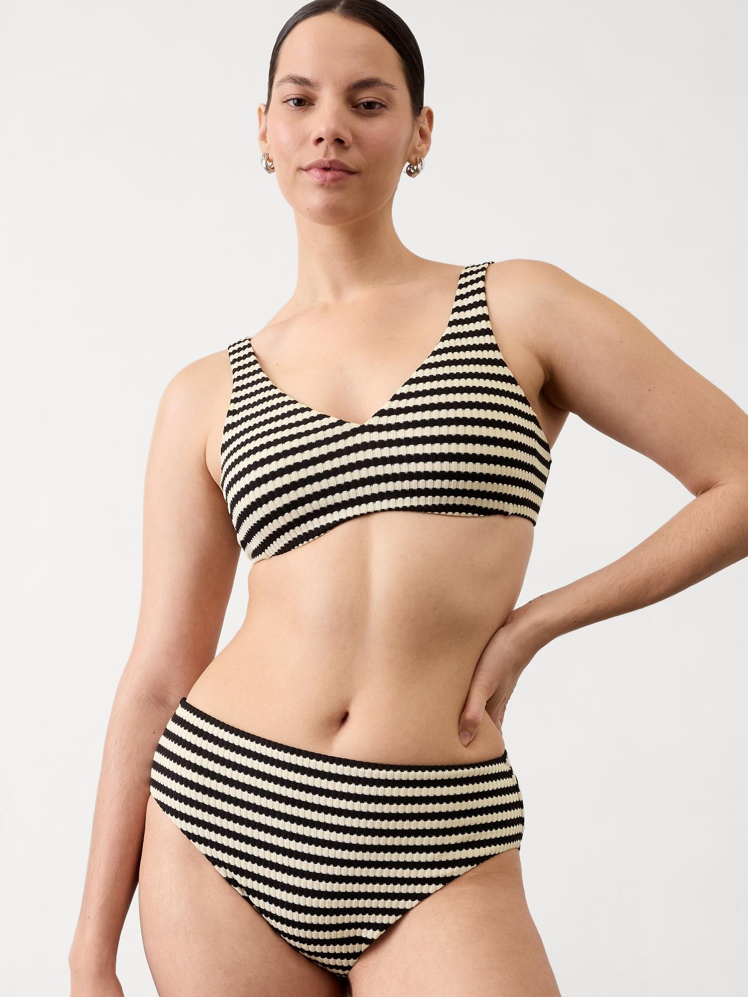 High Waist Yarn Dye Swim Bottom Product Image