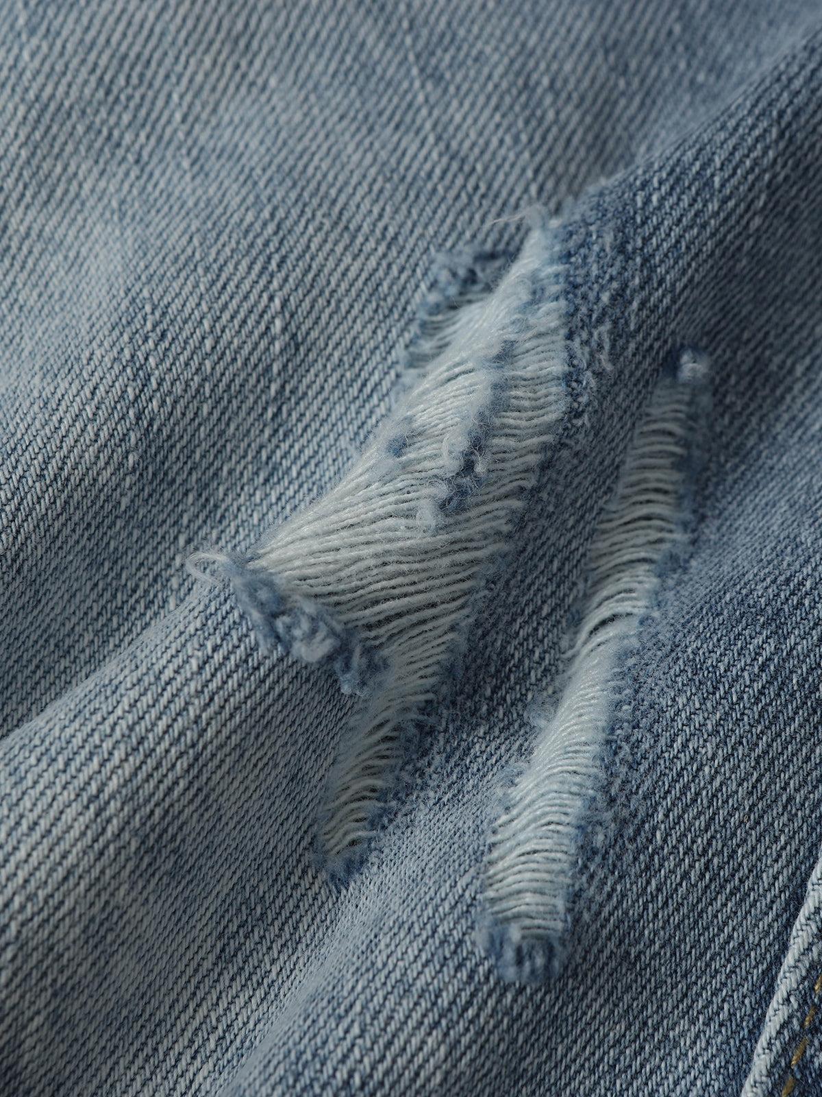 Aelfric Eden Washed Distressed Longline Barrel Jorts Product Image