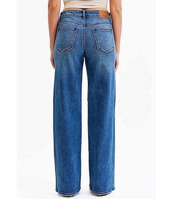 Hidden Jeans Logan Mid Rise Distressed Dad Jeans Product Image