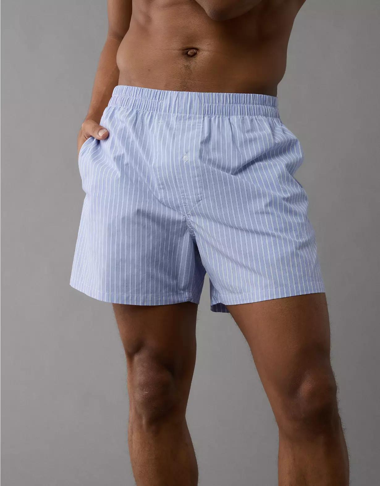 AEO Men's Striped Poplin Pocket Boxer Short Product Image