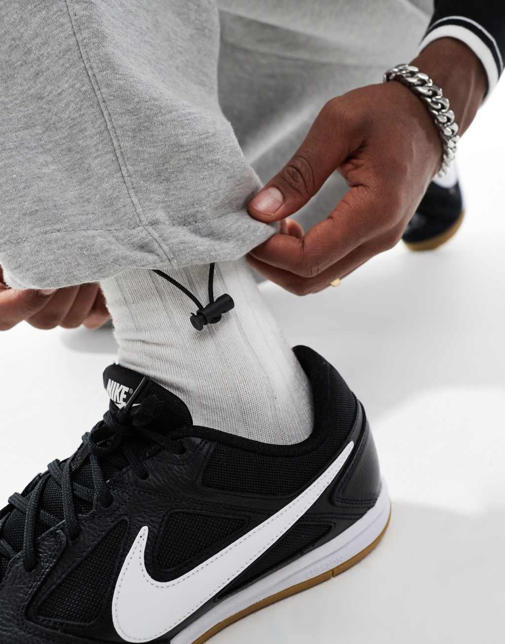 Bershka balloon fit sweatpants in gray Product Image