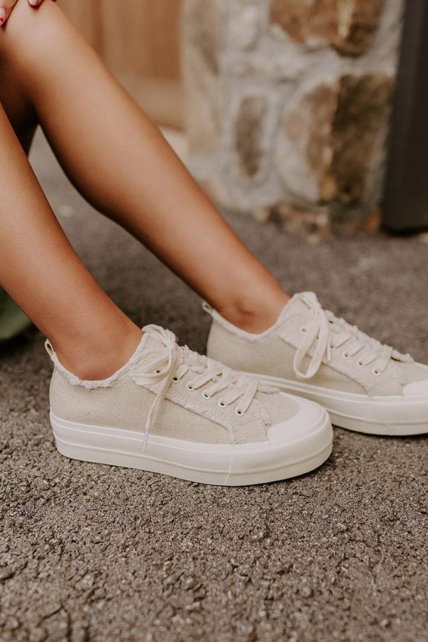 The Colette Woven Platform Sneakers Product Image