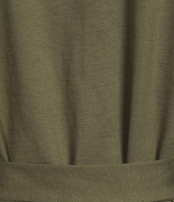 Tommy Bahama Islandscape Jersey V-Neck Short Sleeve Self-Belted Midi Dress Product Image