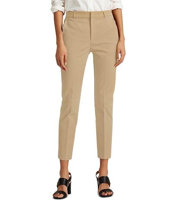 Lauren Ralph Lauren Stretch Mid Rise Skinny Leg Pants Product Image