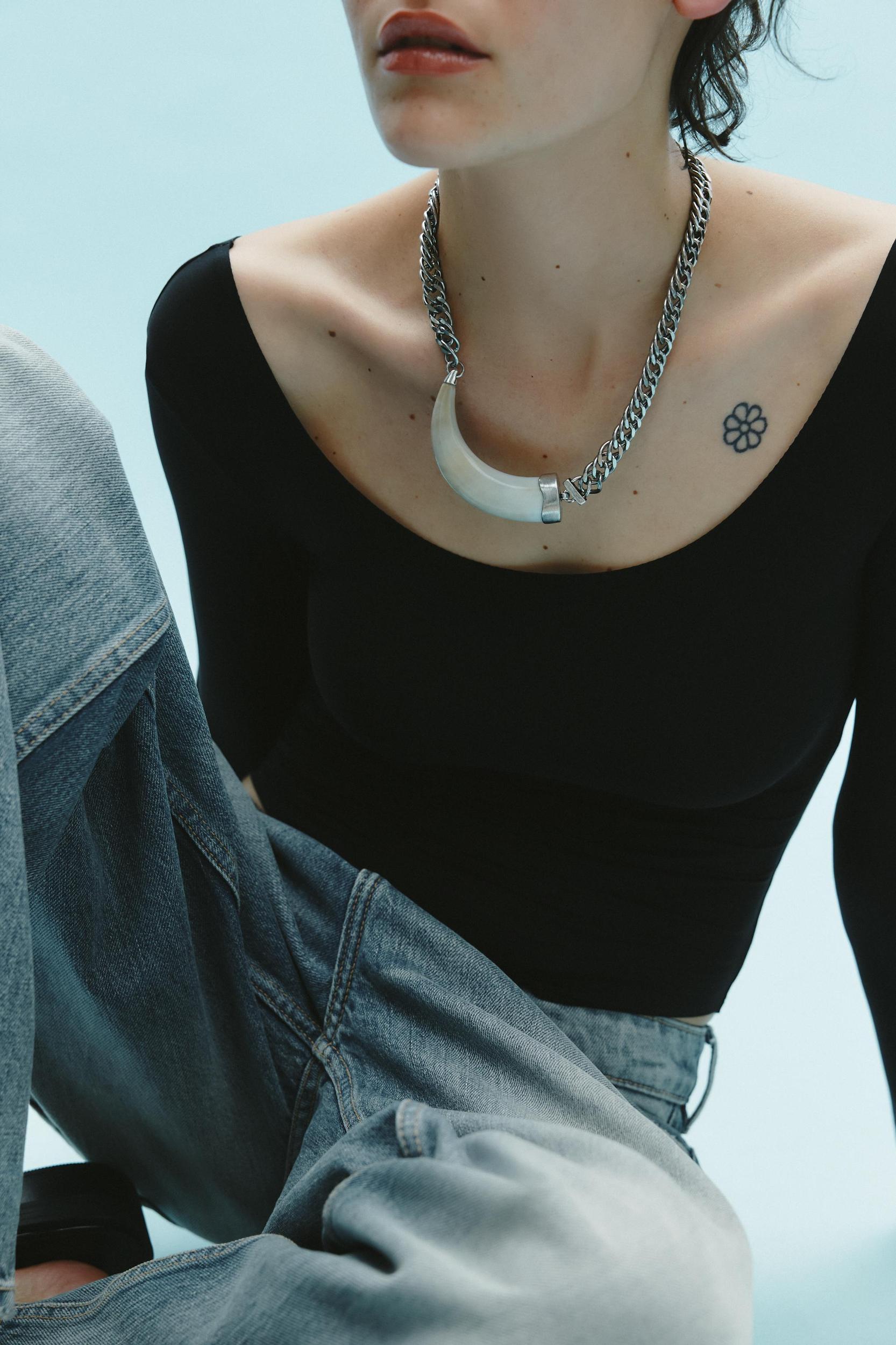 LONG SLEEVE POLYAMIDE BODYSUIT Product Image